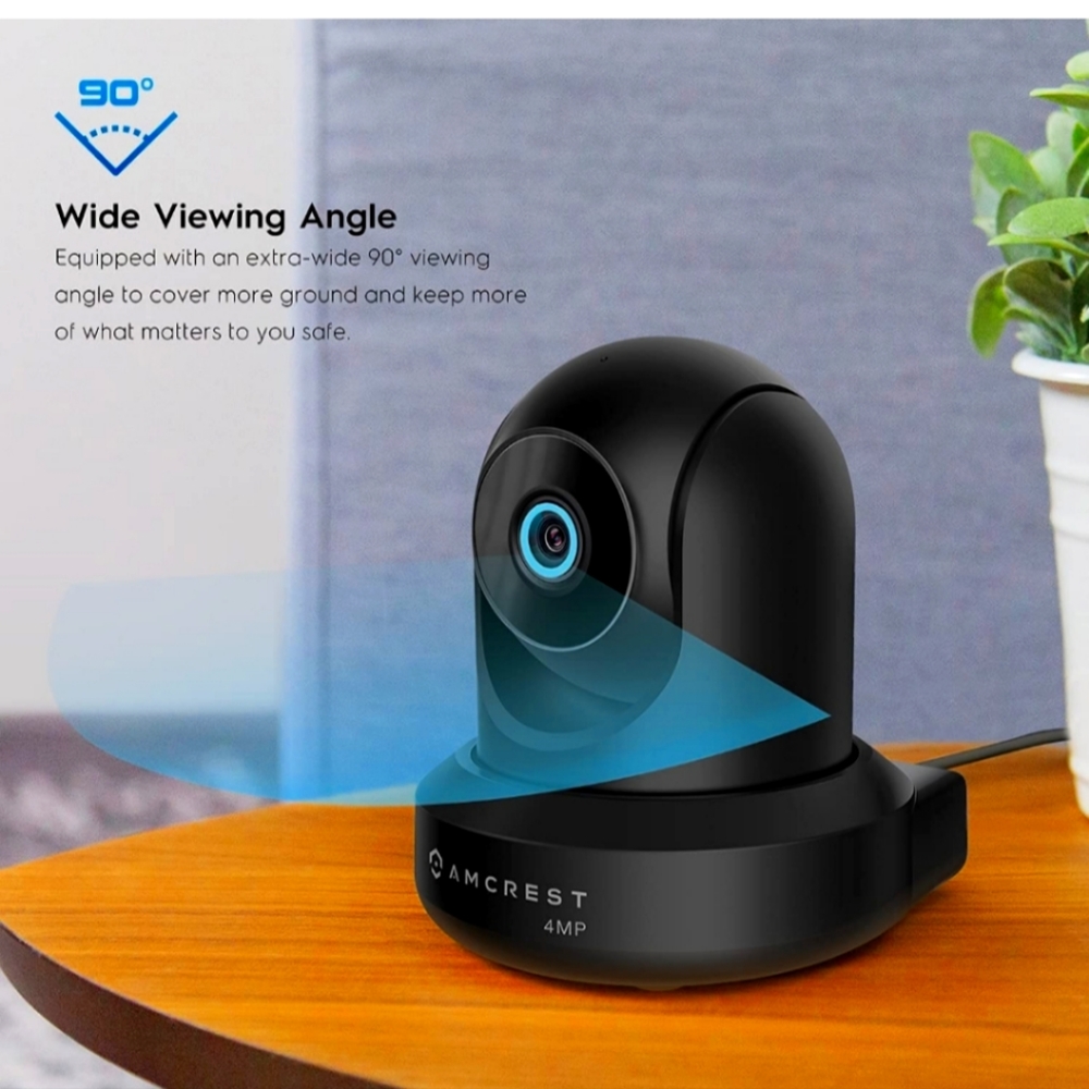 Amcrest 4MP UltraHD WiFi Security Camera, Black